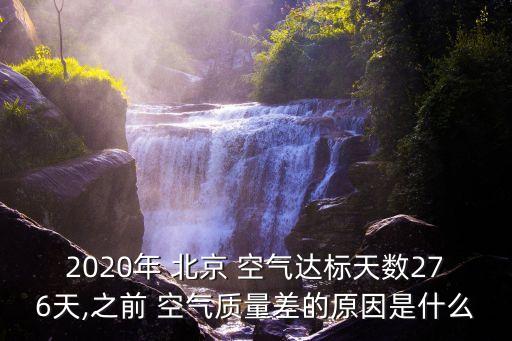 2020年 北京 空氣達標(biāo)天數(shù)276天,之前 空氣質(zhì)量差的原因是什么