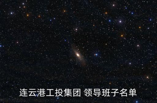 連云港工投集團 領(lǐng)導(dǎo)班子名單