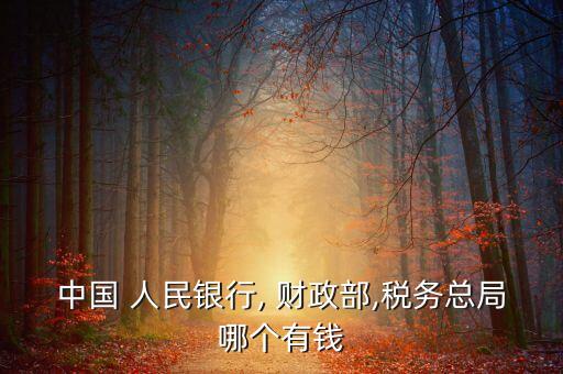 中國(guó) 人民銀行, 財(cái)政部,稅務(wù)總局哪個(gè)有錢