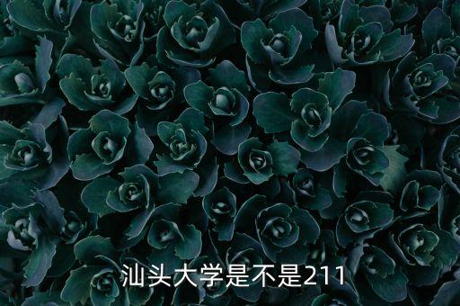  汕頭大學是不是211