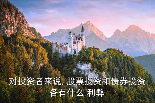 對(duì)投資者來說, 股票投資和債券投資各有什么 利弊