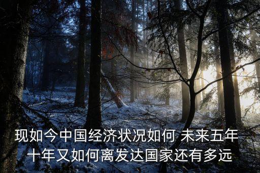 現如今中國經濟狀況如何 未來五年 十年又如何離發(fā)達國家還有多遠