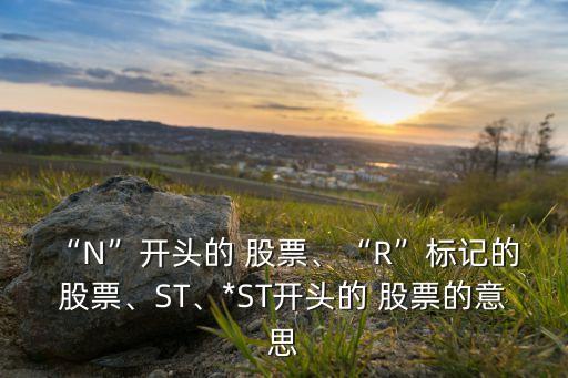 “N”開(kāi)頭的 股票、“R”標(biāo)記的 股票、ST、*ST開(kāi)頭的 股票的意思