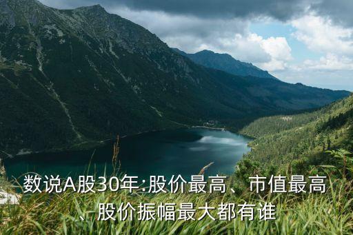 數(shù)說A股30年:股價最高、市值最高、股價振幅最大都有誰
