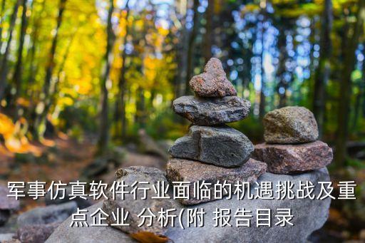 軍事仿真軟件行業(yè)面臨的機(jī)遇挑戰(zhàn)及重點企業(yè) 分析(附 報告目錄