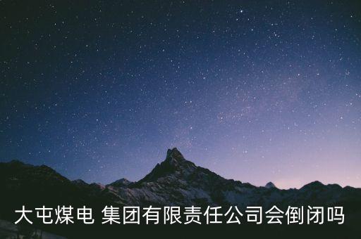 大屯煤電 集團(tuán)有限責(zé)任公司會倒閉嗎