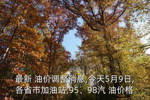 最新 油價調(diào)整消息,今天5月9日,各省市加油站,95、98汽 油價格