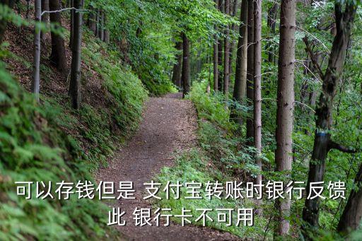 可以存錢但是 支付寶轉賬時銀行反饋此 銀行卡不可用