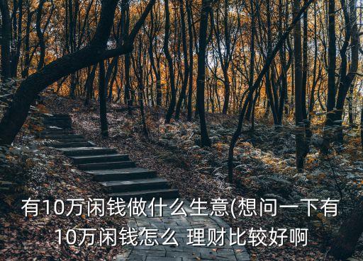 有10萬(wàn)閑錢(qián)做什么生意(想問(wèn)一下有10萬(wàn)閑錢(qián)怎么 理財(cái)比較好啊