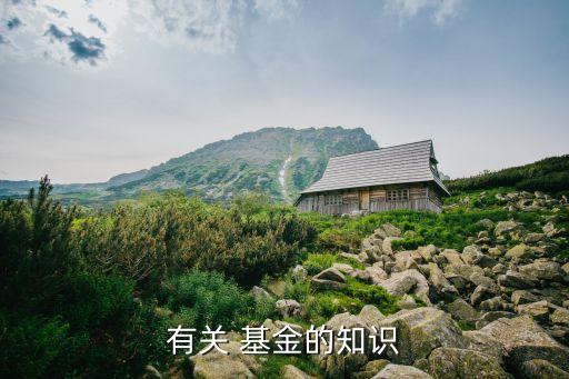 有關 基金的知識