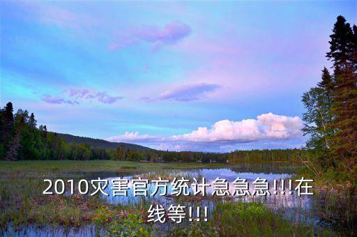 2010災害官方統(tǒng)計急急急!!!在線等!!!