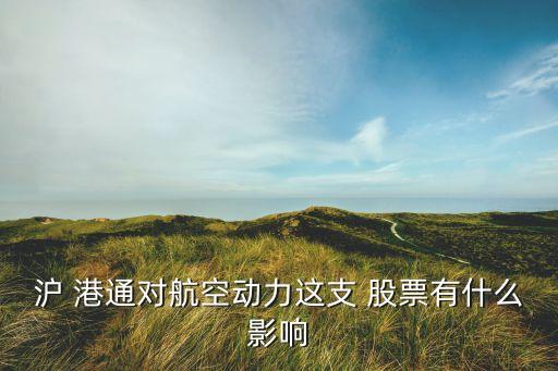 滬 港通對航空動(dòng)力這支 股票有什么影響