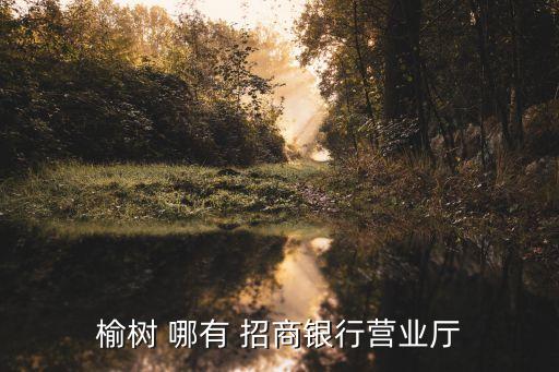 榆樹 哪有 招商銀行營(yíng)業(yè)廳