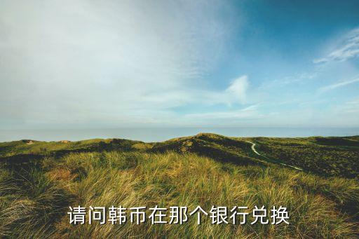 請問韓幣在那個(gè)銀行兌換