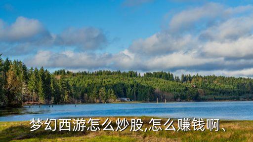  夢幻西游怎么炒股,怎么賺錢啊、